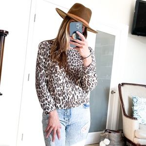 Animal print sweater